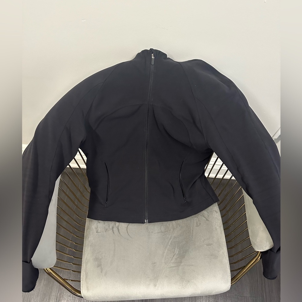 LULULEMON DEFINE JACKET CROPPED SIZE 12 BLACK